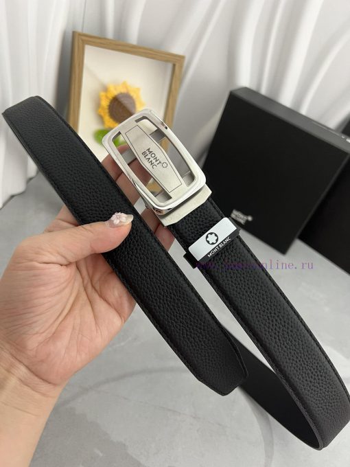 Montblanc Automatic BeltMaterial: Leather Belt with 100% Head Layer. The leather belt is gua o8cuhphf - Image 5