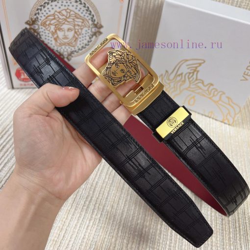 Versace automatic beltMaterial: Leather Belt with 100% Head Layer. The leather belt is guara 0t27hecc - Image 6