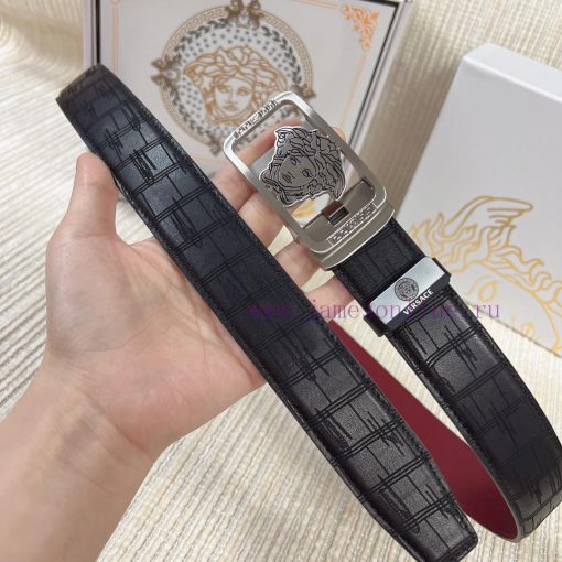 Versace automatic beltMaterial: Leather Belt with 100% Head Layer. The leather belt is guara ja72cxs9 - Image 6