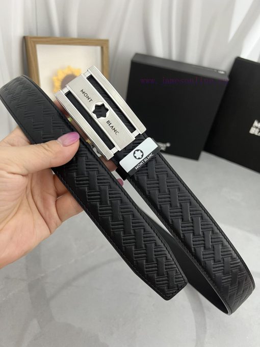 Montblanc Automatic BeltMaterial: Leather Belt with 100% Head Layer. The leather belt is gua 1dacx108 - Image 3