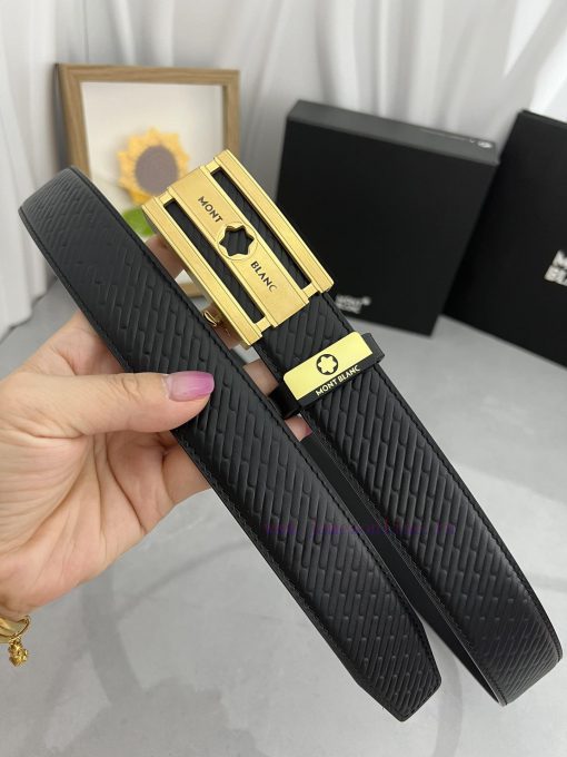 Montblanc Automatic BeltMaterial: Leather Belt with 100% Head Layer. The leather belt is gua cpby0fji - Image 3