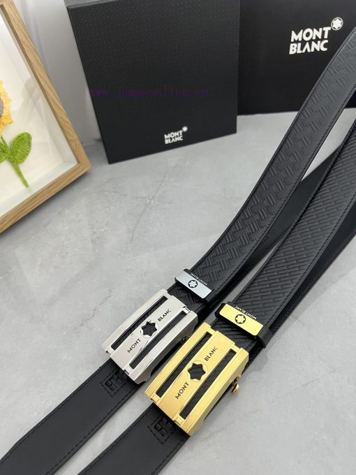 Montblanc Automatic BeltMaterial: Leather Belt with 100% Head Layer. The leather belt is gua 1dacx108 - Image 8