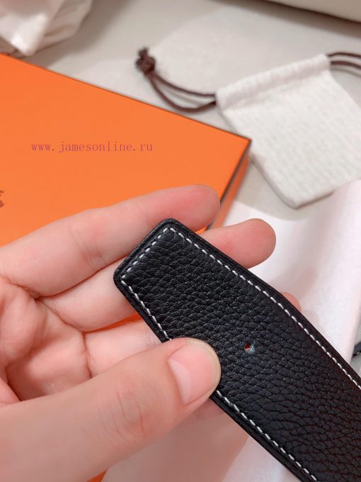 | Herm è s | Herm è s 38mm wide belt with double spliced body 258lbbl9 - Image 5