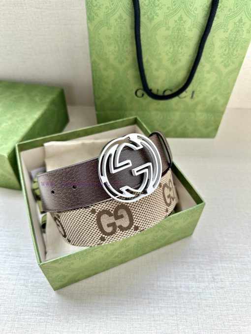 This wide waistband with a width of 4.0 cm is adorned with classic double G details, reminis ko4zops3 - Image 9