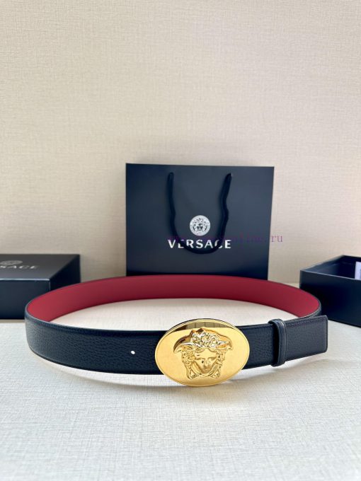 P Width 4.0cm Versace This oval accessory belt from Versace is adorned with the iconic Versa xlptigj6 - Image 2