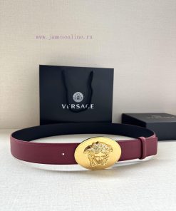 P Width 4.0cm Versace This oval accessory belt from Versace is adorned with the iconic Versa u5qqbipm