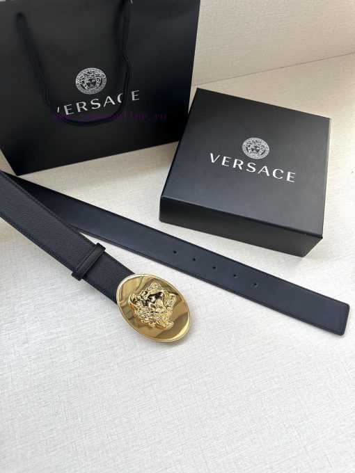 P Width 4.0cm Versace This oval accessory belt from Versace is adorned with the iconic Versa 0hricgbp - Image 9