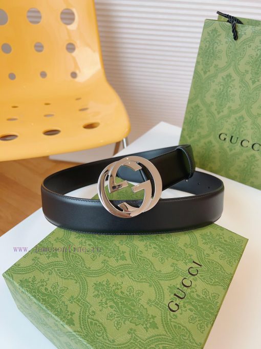 GUCCI's new round interlocking double G buckle continues to showcase classic details in acce 0f5ep0k7 - Image 6