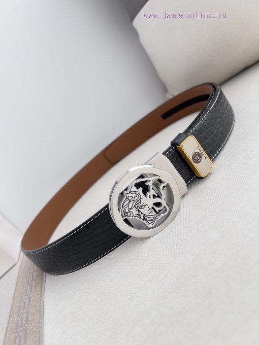 Versace Versace. ️ Belt and belt automatic beltAutomatic belt, classic head buckle made of p 72vf5jfh - Image 4