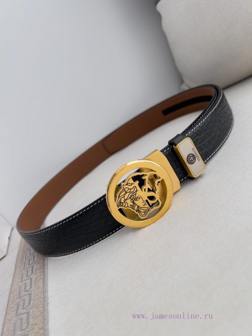 Versace Versace. ️ Belt and belt automatic beltAutomatic belt, classic head buckle made of p w9ot5yzi - Image 6
