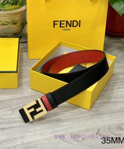 FENDL 35MM wide double-sided original calf leather with a single ruthenium palladium plated qg7wwlr2