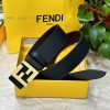 FENDL 40MM wide double-sided original calf leather with a single ruthenium palladium plated 6sxij2wb