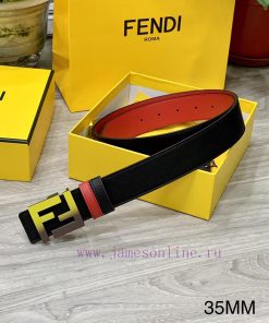 FENDL 35MM wide double-sided original calf leather with a single ruthenium palladium plated a8xyahj0