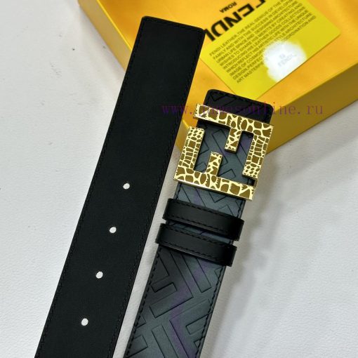 FENDL 40MM wide double-sided original calf leather with a single ruthenium palladium plated 0l0q0083 - Image 8