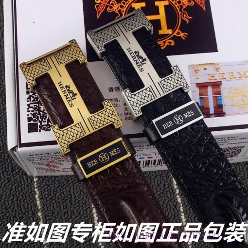 Belt Hermes Her...mes️The waistband is made of 100% cowhide, ensuring genuine leather. The 2 yycfgds0 - Image 9