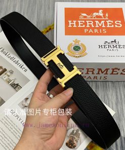 Hermes HermesBelt and waistband single-sided use quality 100% head layer cowhide lychee patt e6ae05dd