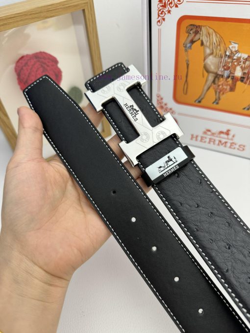 Hermes Hermès  Material: Leather Belt with 100% Head Layer. The leather belt is guaranteed t g8pdmdy2 - Image 9