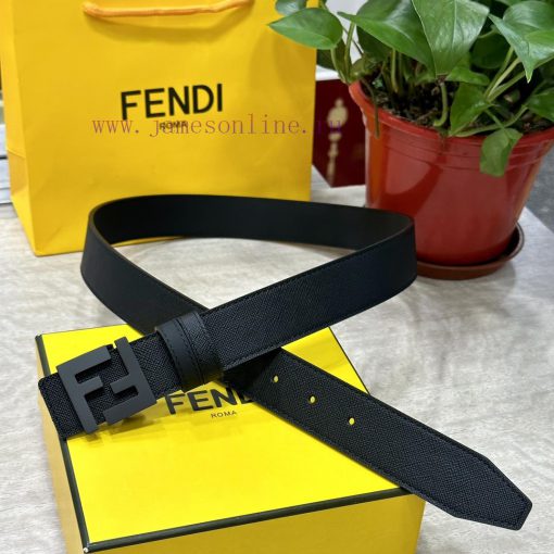 FENDL's 3.5cm wide double-sided cowhide production with classic FF copper buckle, classic fa nevnyd9a