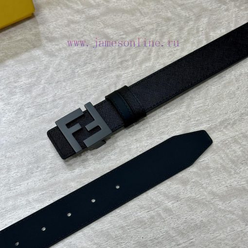 FENDL's 3.5cm wide double-sided cowhide production with classic FF copper buckle, classic fa nevnyd9a - Image 4