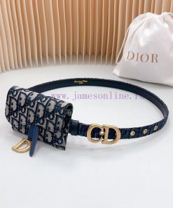 New 2.0cm Dior waist bag official website, double-sided top layer cowhide leather material, 2oiqj75o