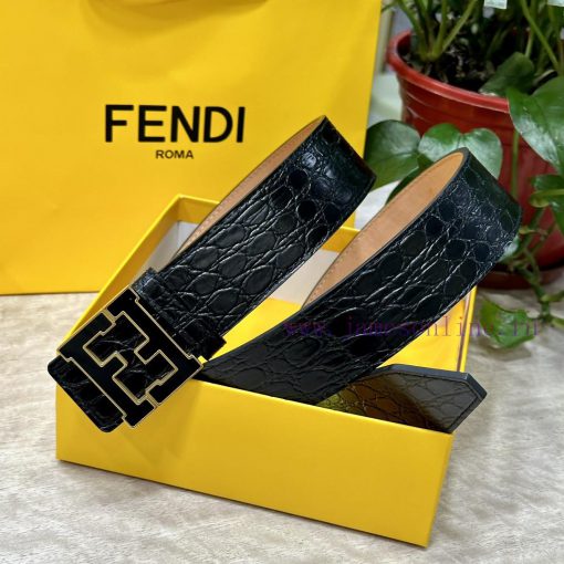 FENDL 40MM wide double-sided original calf leather with a single ruthenium palladium plated 06dtixoa - Image 5