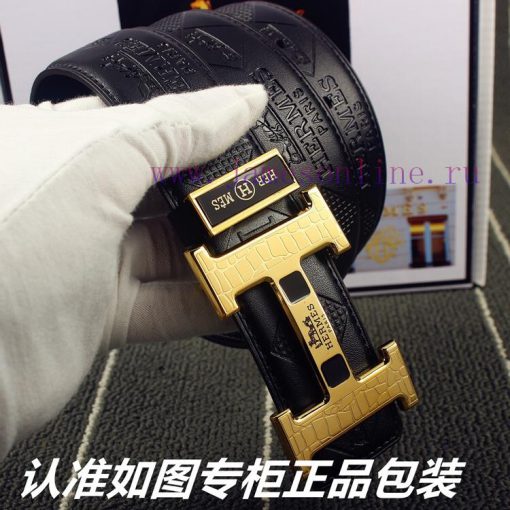 Hermes Her..mes️Identify and receive a punch as a giftMaterial: 100% head layer cowhide belt hkbiyu07 - Image 5