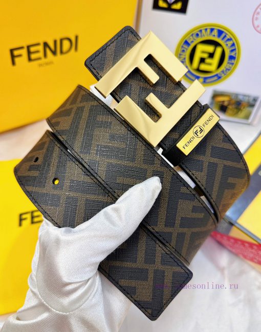 Belt FENDI Fendi ReproductionBelt made of 100% imported top layer cowhide, ensuring genuine rmxeju6e - Image 3