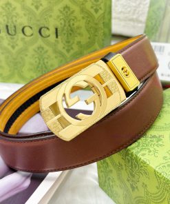 Belt Gucci Gucci automatic buckle-Belt replica Gucci The automatic belt series is made of 10 9yqozti3