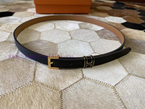 The new Pop H15 calf leather thin waistband in early spring is 15mm, with the belt loop deco fqm3850v - Image 3