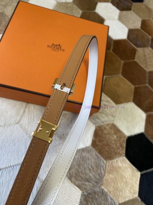 The new Pop H15 calf leather thin waistband in early spring is 15mm, with the belt loop deco hobx4btn - Image 4