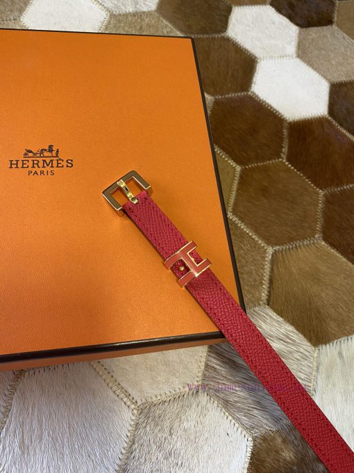 The new Pop H15 calf leather thin waistband in early spring is 15mm, with the belt loop deco kl4a777w - Image 2