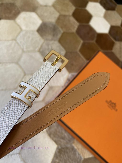 The new Pop H15 calf leather thin waistband in early spring is 15mm, with the belt loop deco hobx4btn - Image 7