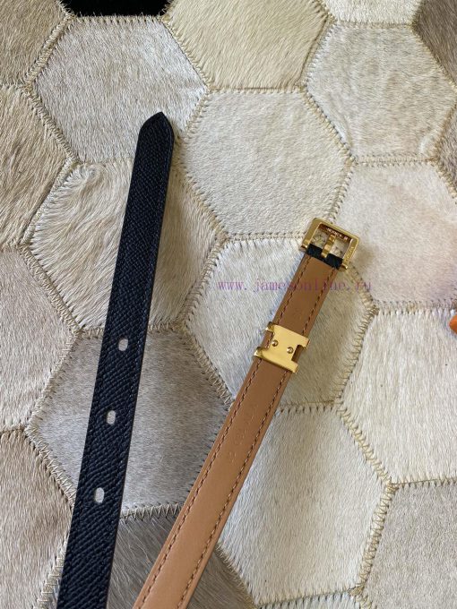 The new Pop H15 calf leather thin waistband in early spring is 15mm, with the belt loop deco fqm3850v - Image 8