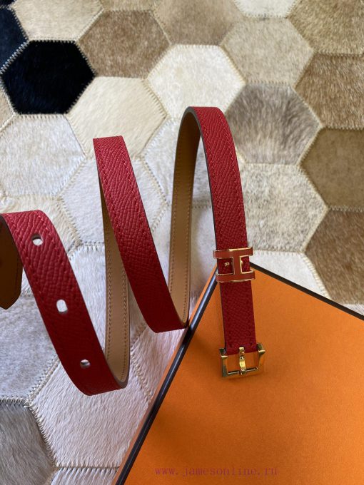 The new Pop H15 calf leather thin waistband in early spring is 15mm, with the belt loop deco kl4a777w - Image 6