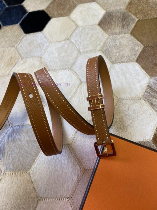 The new Pop H15 calf leather thin waistband in early spring is 15mm, with the belt loop deco 16mf36f5 - Image 5
