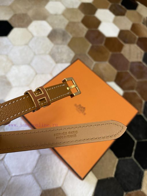 The new Pop H15 calf leather thin waistband in early spring is 15mm, with the belt loop deco 16mf36f5 - Image 6