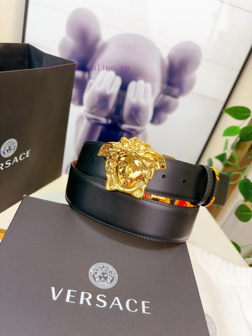 This Palazzo belt from Versace is made of cowhide fabric and adorned with Le Pop Classique p 3t663jx2 - Image 5