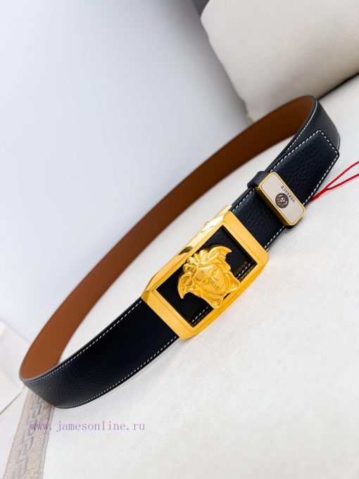 Versace Versace. ️ Belt and belt automatic beltAutomatic belt, classic head buckle made of p ymf2pdq0 - Image 6