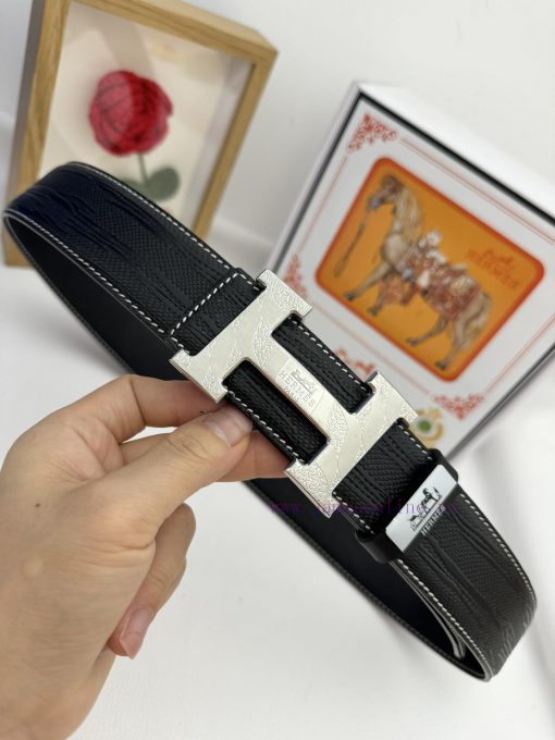 Hermes Hermès  Material: Leather Belt with 100% Head Layer. The leather belt is guaranteed t ltfyub3c - Image 6