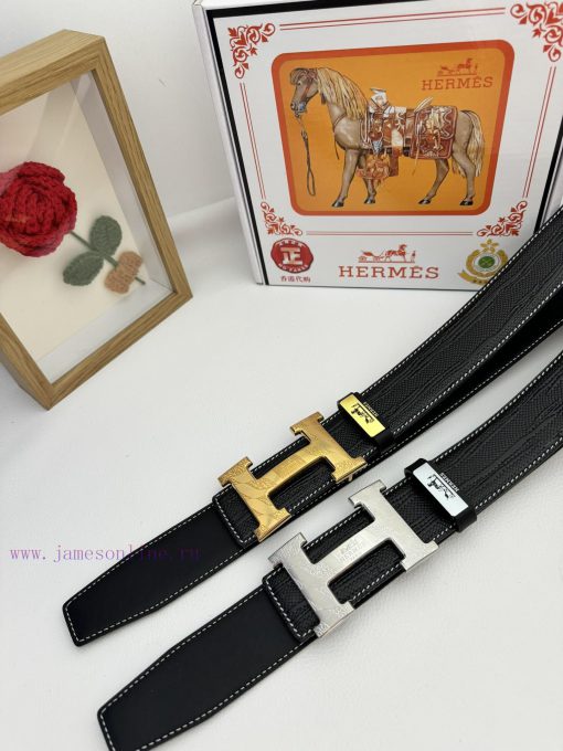 Hermes Hermès  Material: Leather Belt with 100% Head Layer. The leather belt is guaranteed t ltfyub3c - Image 10