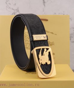 New Burberry double-sided imported top layer cowhide exclusive logo pattern with versatile e 2h815xy3
