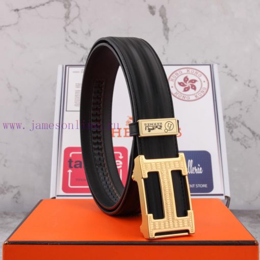 Hermes pure steel automatic buckle ⏯ P width 3.5cm synchronous, double-sided top layer cowhi j2w6u2g7 - Image 2