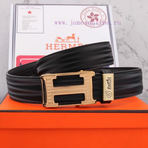 Hermes pure steel automatic buckle ⏯ P width 3.5cm synchronous, double-sided top layer cowhi j2w6u2g7 - Image 4