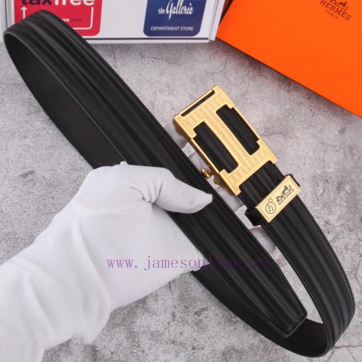 Hermes pure steel automatic buckle ⏯ P width 3.5cm synchronous, double-sided top layer cowhi j2w6u2g7 - Image 6