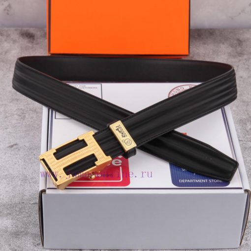 Hermes pure steel automatic buckle ⏯ P width 3.5cm synchronous, double-sided top layer cowhi j2w6u2g7 - Image 8