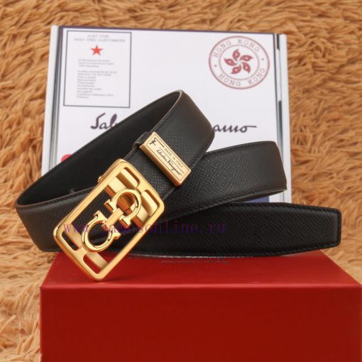 Ferragamo 316 pure steel automatic buckle ⏯️ P belt width 3.5cm double-sided cowhide classic p29806eg