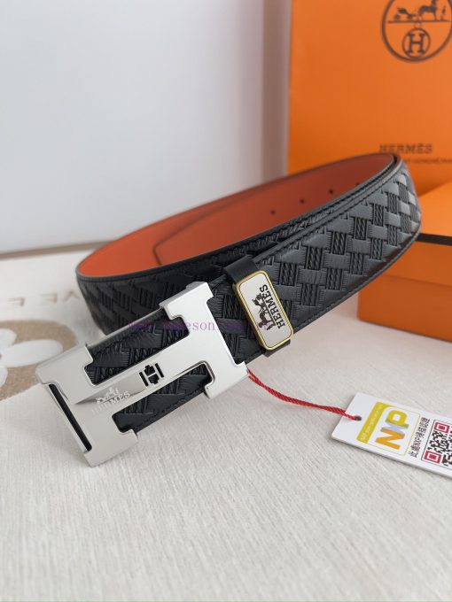 Hermes Hermes waist beltHanging buckle, classic pure steel material buckle head, double-side obsubq3c