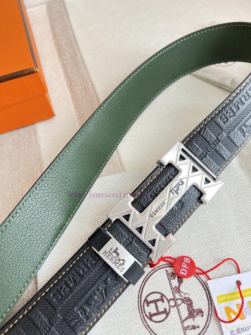 Hermes Hermes waist beltHanging buckle, classic pure steel material buckle head, double-side n4ubhcev - Image 5