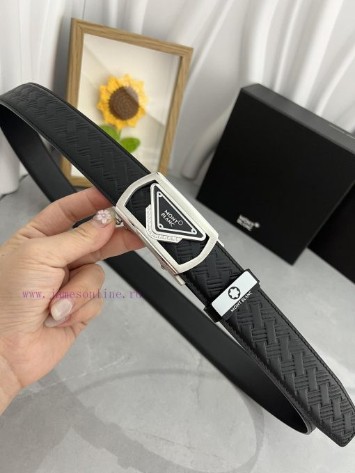 Montblanc Automatic BeltMaterial: Leather Belt with 100% Head Layer. The leather belt is gua yjzdjity - Image 4
