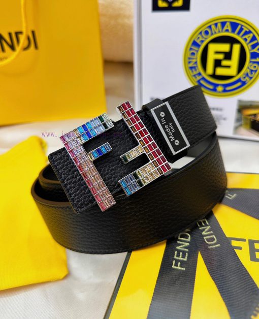 Belt FENDI Fendi ReproductionThe waistband is made of 100% head layer cowhide, ensuring genu ft8yr4wb - Image 3